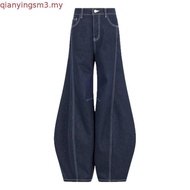 SIVALI Dune Barrel Jeans - Women's Premium Highwaist Low Waist Wide Leg Cut Korean Look Casual Jeans