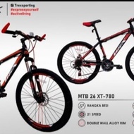 Sepeda Gunung MTB TREX 26 XT - 780 21 Speed Double Cakram