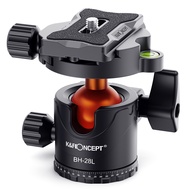 K&F CONCEPT BH-28L Ballhead Tripod Mount Adapter 28mm Large Ball Head Adapter with Quick Release Pla
