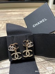 Chanel earring CC logo 耳環