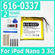 616-0337 Replacement Battery For Apple ipod Nano 3 3G 3rd 3Gen Generation 3TH MP3 A1236 Nano3 Batter