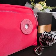 BIMBA Y LOLA PINK NYLON NEW LOGO SAMPING - SLING BAG WANITA