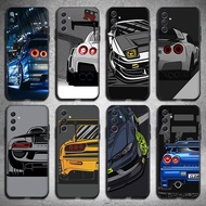 gtr r34 skyline for Samsung M34 A55 A35 M35 M55 M15 Compatibility TPU Phone Cases Soft protective co