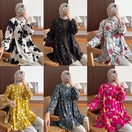 KEMEJA Latest women's tops latest patterned shirt/s floral patterned shirt/s Women's Rayon Blouse Sh