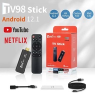 TV98 TV Stick Android 12.1 4K HD 8G+128G TV Box 2.4G 5G Dual Wifi Smart TV Box Media Player TV Recei