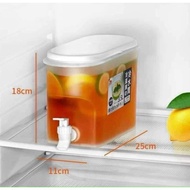 Water container with faucet for refrigerator, premium 3.5 liter juice container