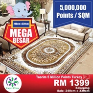 KARPET TASRIM 5 JUTA MATA TURKI 240cm x 330cm - MEGA BESAR 🐘🐘🐘_2