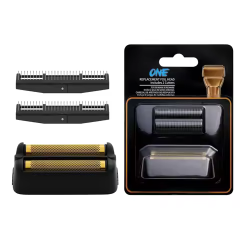 Shaver Replacement Foil and Cutter,Compatible with BaBylissPRO FXONE BlackFX Double Foil Stick Shave
