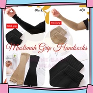 Qstar GRIP Long Handsock Muslimah / Cuff Handsock (Black / Skin) Stokin tangan stongan perempuan wan