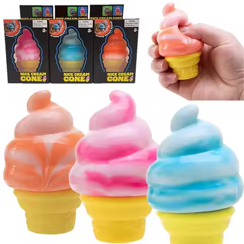 New Schylling Needoh Ice-Cream Sensory Toys Stress Relieving Blocks Pinching Relieving Puzzle Solvin