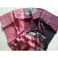 Combination Of batik Cloth With Writing Motifs Of viscose Material viscose semi Silk fiskos viscose cirebon batik elliza 1601