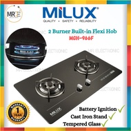 2 Burners Built-In Flexi Hob| MILUX MGH966F / HOMELUX HGH-88 (Flexible Hob,Gas Cooker,Gas Stove,Dapur Gas,Cooker Hob)