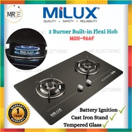 2 Burners Built-In Flexi Hob| MILUX MGH966F / HOMELUX HGH-88 (Flexible Hob,Gas Cooker,Gas Stove,Dapu