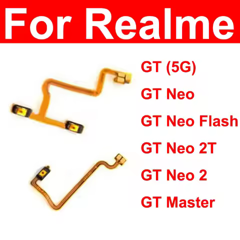 Power Volume Buttons Flex Cable For Realme GT GT Neo 2 2T GT Master Explorer 4G 5G Power Volume Side