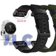 Strap Nylon Woven Quick Fit Easy Release Watch Band Garmin Approach S60 S62 S70 47mm Watch Strap