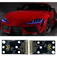 CSL Blue DRL LED Boards Fit For 2020 2021 2022 2023 Toyota GR Supra A90 A91 LED Headlight Daytime Ru