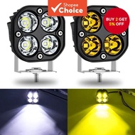 2PCS Offroad LED Driving Lights 4x4 Pods Motorcycle 3 Inch 40W Headlight Fog Lamp Lada 4WD Dual Colo
