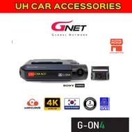 GNET G-ON4 4K UHD|FHD 2CHPREMIUM CAR DASHCAM FULL SET - FRONT + REAR + CABLE + SD CARD (64GB)