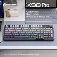 Attack Shark X98Pro Three Mode RGB Wireless Mechanical Keyboard with TFT Color Display Side Print Bl