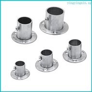 YIN Closet Rod Holder Socket Bracket Flange for Wardrobe Curtain Cloth Rod 16mm-32mm