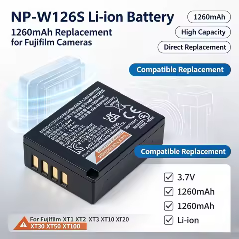 NP-W126S Li-ion Replacement Battery For Fujifilm XT1 XT2 XT3 XT10 XT20 XT30 XT50 XT100 Photography C