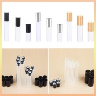 1pcs 3/5/10ml  Portable Glass Roller Bottle Mini Glass Bottles With Stainless Steel Roller Balls For Essential Oils Perfumes Aromatherapy