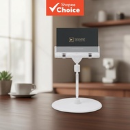 Pop-Up Sign Stand - Clear Base Photo Clip - Rotating Plastic Shelf - Price Tag Clamp for Promotions 