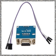 (GJFZ) MAX3232 RS232 Serial Port To TTL Converter Module DB9 Connector W/ 4 Jump Cables