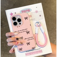 2-In-1 Minimalist Pink Bow Casing Oppo Reno 15F 15 Pro Max A6T Pro 5G A6X 14F A3X A5 2025 A5I A5 Pro