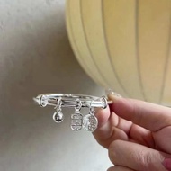baju kurung budak perempuan baju kurung perempuan Chinese Style Peace Bell Fu Glossy Bracelet Female