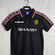 2025 Authentic NEW Umbro 98-99 Season Retro Manchester United Black Away Jersey Football Fans Commem