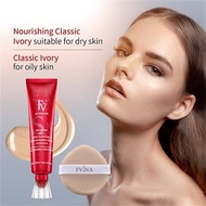[FV Foundation] FV-Red Ginseng Plant Extract Foundation+Puff Waterproof Sweatproof