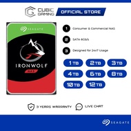 Seagate Ironwolf NAS 3.5" SATA HDD 7200RPM/5900RPM Internal NAS Hard Disk Hard Drive (12TB/10TB/8TB/