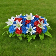 【FEELING】Artificial Cemetery Flowers:Realistic Floral Arrangement for Lasting For Tribute