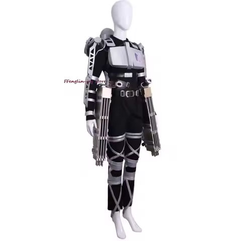 The Final Season 4 Attack on Titan Cosplay Shingeki no Kyojin Team Uniform Levi Eren Costume Harness