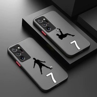 Soccer Football Number 7 10 Matte Phone Case For Samsung Galaxy A01 A03 A03S A04E A05S A05 A06 A07 A