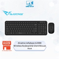Alcatroz Jellybean A2000 Wireless / U2000 Wired Keyboard & Mouse Combo Set - Black