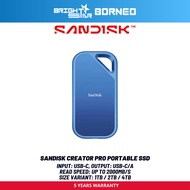 SANDISK Creator Pro Portable SSD - 1TB/2TB/4TB