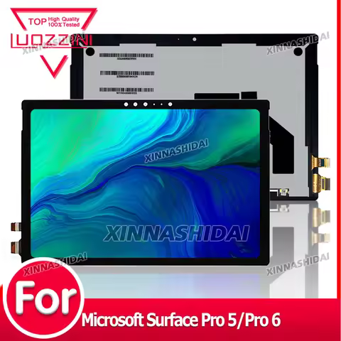 A+++For Microsoft Surface Pro 5 1796 Pro 6 1807 LCD Display Touch Screen Digitizer For Pro 5/Pro 6 L