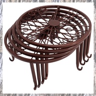 [G Q L W] 4 Pieces of Plant Stand Indoor and Outdoor Metal Rust-Proof Plant Stand, Classic Flower Pot Stand