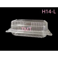 #READY STOCK#OPS H14L - CLEAR PLASTIC TRAY WITH LOCK (50PCS±) #BEKAS KUIH
