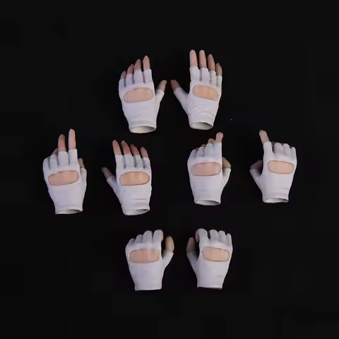 1/6 Scale Female Hands Type Accessory PHICEN/TBleague Four Pairs Gloves Hand Black Grip Gun Hand Mod