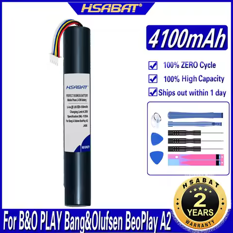 HSABAT J406 4100mAh Battery for B&O PLAY Bang&Olufsen BeoPlay A2/Active/BeoLit 15/BeoPlayBeoLit 17 S