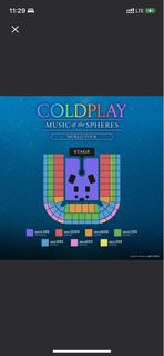［收］ 原價收Coldplay 演唱會11/4