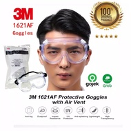 Anti-FOG Glasses 3m 1621 AF 3m 1621AF Safety Goggle Lab ANTI FOG Clear Lens For Splash