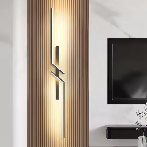 Modern LED Wall Lamp Minimalist Led 13W-18W Light Bedroom Bedside Long Strip Wall Sconces Living Roo