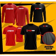 READY STOCK NINJA VAN Express Rider Short Sleeve Long sleve ninja van T-Shirt Baju Delivery MICROFIB