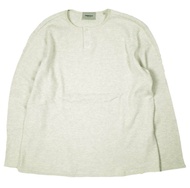 ESSENTIALS FEAR OF GOD亨利領長袖華夫格保暖上衣，S 碼，燕麥色 (FOG) [二手] [ESSENTIALS FEAR OF GOD]