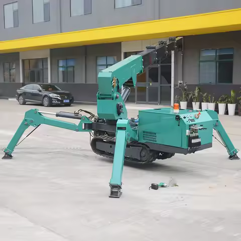 2025 Telescopic Outrigger 3 Ton Spider Crane 5 Ton 8 Ton Spider Crane with Long Arm Fly Jib