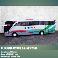 Bus Telolet Basuri  Miniatur Bis Mobil Mainan Full Lampu Led Mainan Anak Bisa Custom nama Dan Foto A